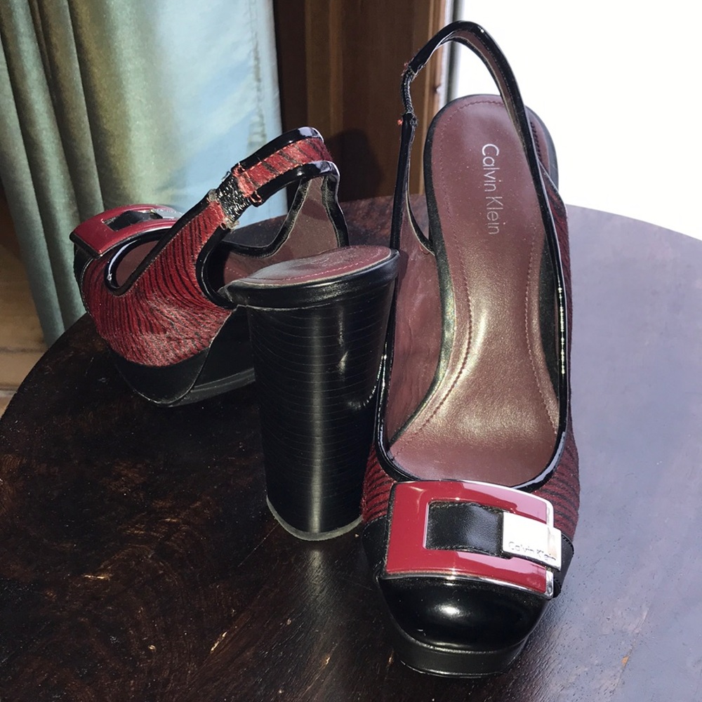 Calvin Klein platform heels size 7.5